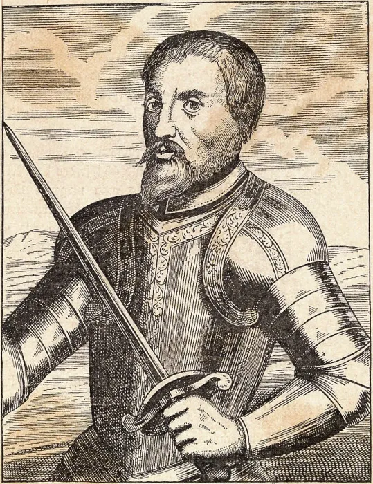 Framed Print : Portrait of Hernando de Soto