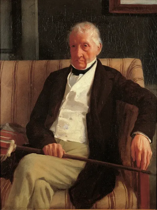 Framed Print : Portrait of Hilaire Degas, Grandfather of the Artist, by Edgar Degas, 1857, 19th Century, oil on canvas, cm 53 x 41 Framed Print : Portrait of Hilaire Degas, Grandfather of the Artist, by Edgar Degas, 1857, 19th Century, oil on canvas, cm 53 x 41