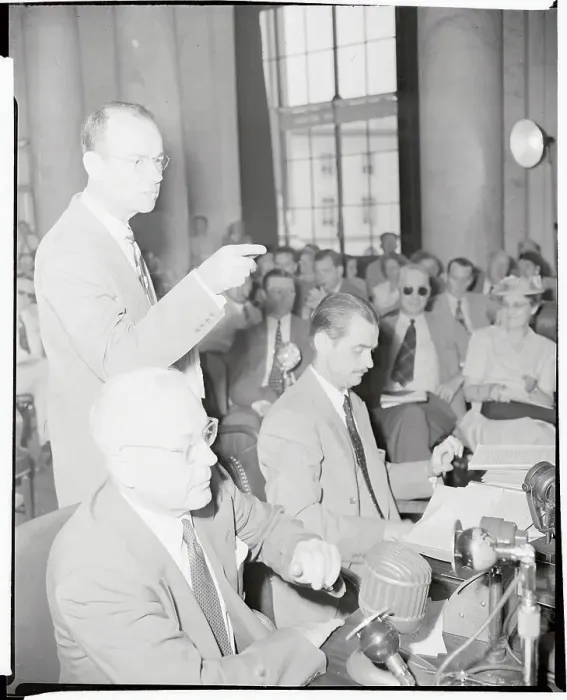 Framed Print : Portrait of Howard Hughes on Trial