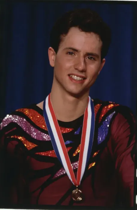 Framed Print : Portrait of iIe Skater Brian Boitano Posing with His Medal Framed Print : Portrait of iIe Skater Brian Boitano Posing with His Medal