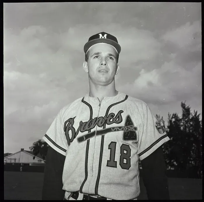 Framed Print : Portrait Of Infielder Lou Klimchock