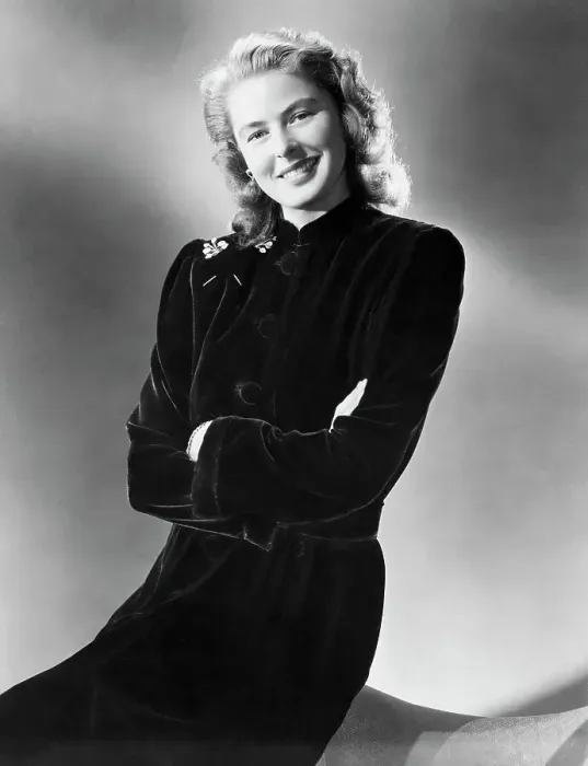 Framed Print : Portrait of Ingrid Bergman Smiling Framed Print : Portrait of Ingrid Bergman Smiling