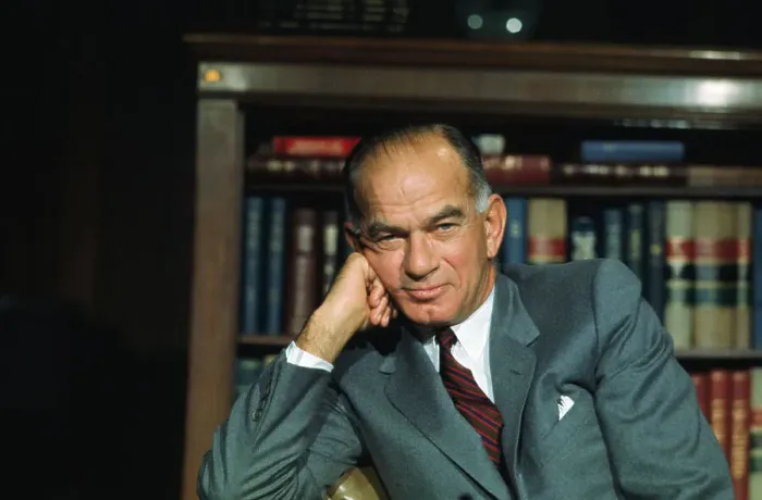 Framed Print : Portrait of J William Fulbright