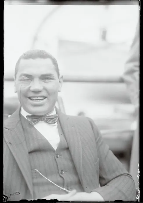 Framed Print : Portrait of Jack Dempsey with Monocle Framed Print : Portrait of Jack Dempsey with Monocle