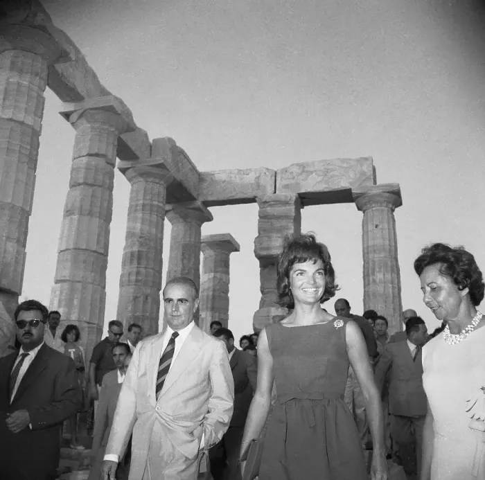 Framed Print : Portrait of Jackie Kennedy with Konstantin Caramanlis Framed Print : Portrait of Jackie Kennedy with Konstantin Caramanlis
