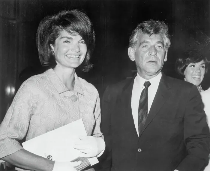 Framed Print : Portrait of Jackie Kennedy and Leonard Bernstein Framed Print : Portrait of Jackie Kennedy and Leonard Bernstein