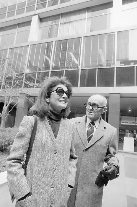 Framed Print : Portrait of Jacqueline Kennedy Onassis and Philip Johnson Framed Print : Portrait of Jacqueline Kennedy Onassis and Philip Johnson