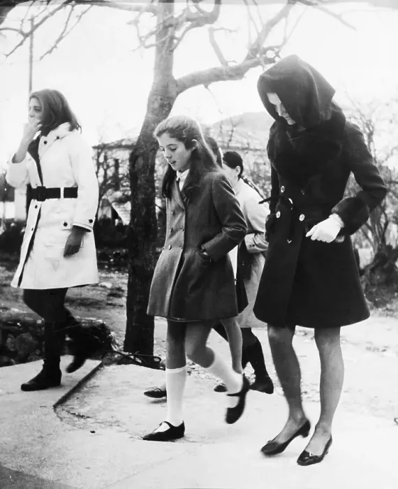 Framed Print : Portrait of Jacqueline Onassis, Caroline Kennedy and Christina Onassis Framed Print : Portrait of Jacqueline Onassis, Caroline Kennedy and Christina Onassis