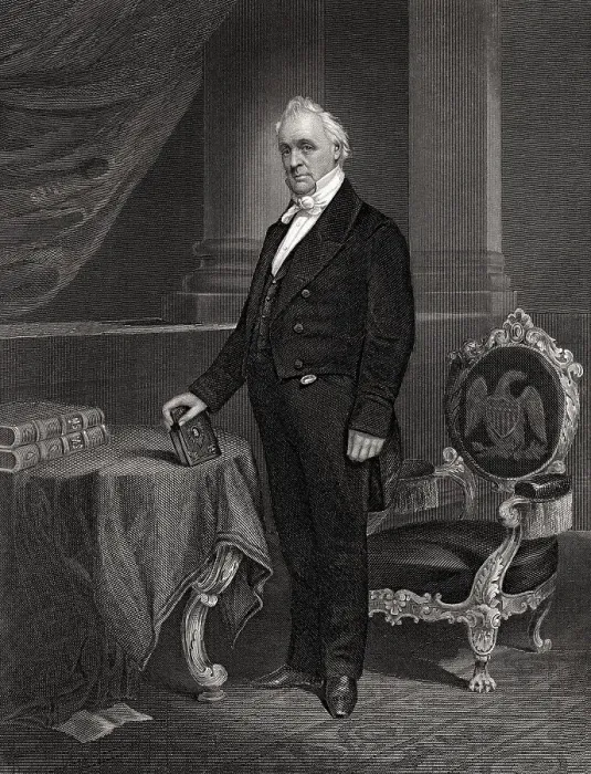 Framed Print : Portrait of James Buchanan Framed Print : Portrait of James Buchanan