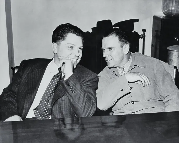 Framed Print : Portrait of James Hoffa with Bert Brennan Framed Print : Portrait of James Hoffa with Bert Brennan