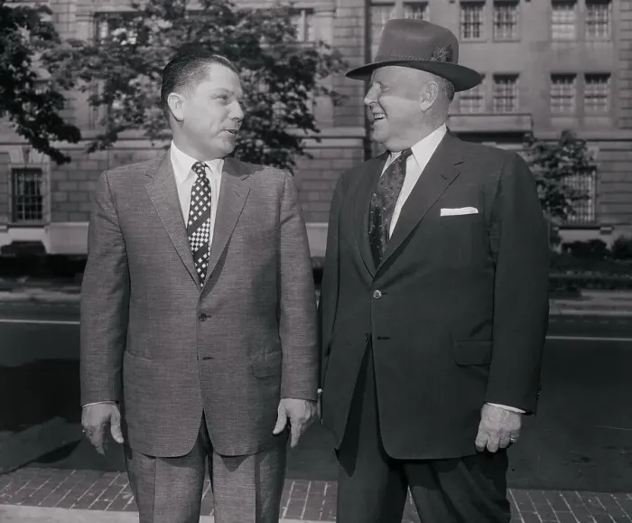 Framed Print : Portrait of James Hoffa and Dave Beck Framed Print : Portrait of James Hoffa and Dave Beck