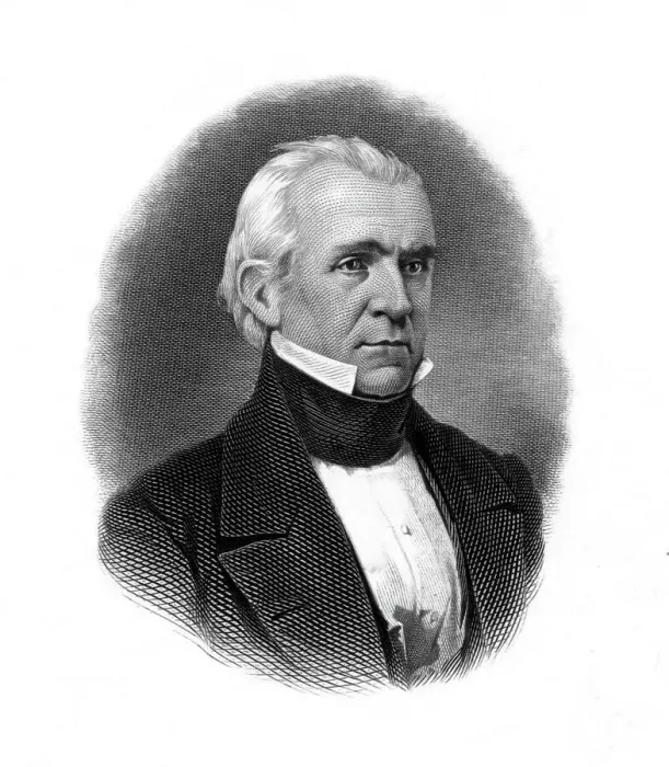 Framed Print : Portrait of James K. Polk Framed Print : Portrait of James K. Polk