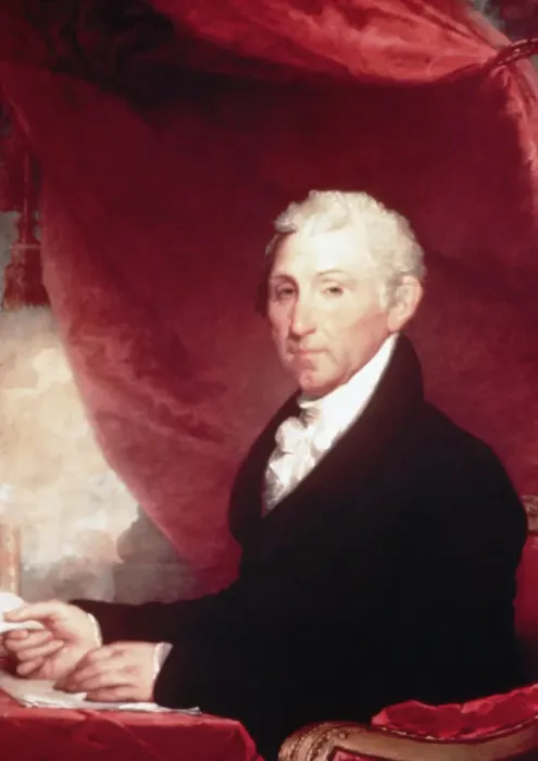 Framed Print : Portrait Of James Monroe by Gilbert Stuart Framed Print : Portrait Of James Monroe by Gilbert Stuart