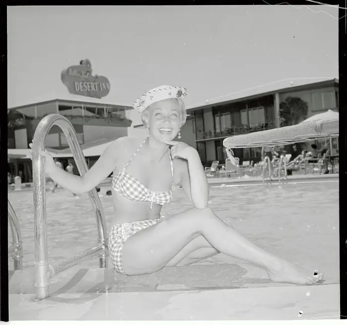 Framed Print : Portrait of Jane Powell in Bikini Framed Print : Portrait of Jane Powell in Bikini