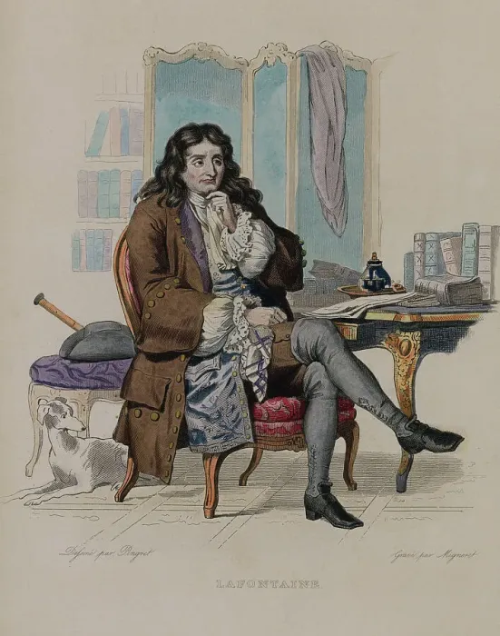 Framed Print : Portrait of Jean de la Fontaine Framed Print : Portrait of Jean de la Fontaine