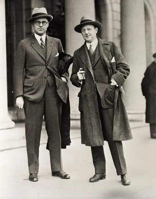 Framed Print : Portrait of Jesse Lasky and Joseph P. Kennedy