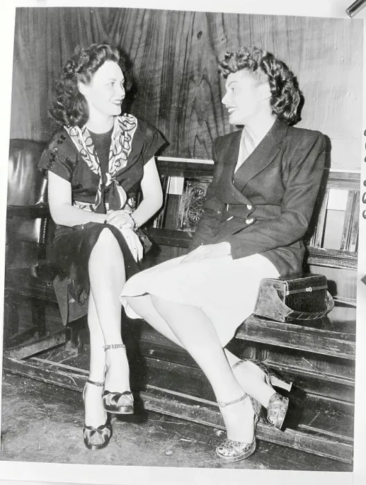Framed Print : Portrait of Joan Green and Linda Shelton Framed Print : Portrait of Joan Green and Linda Shelton