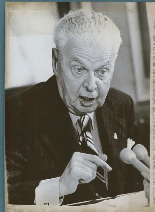 Framed Print : Portrait of John Diefenbaker Framed Print : Portrait of John Diefenbaker