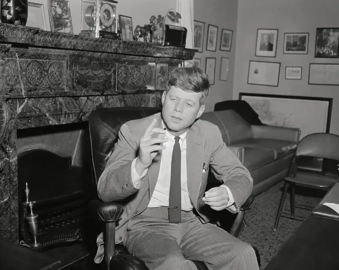 Framed Print : Portrait of John F Kennedy Speaking Framed Print : Portrait of John F Kennedy Speaking