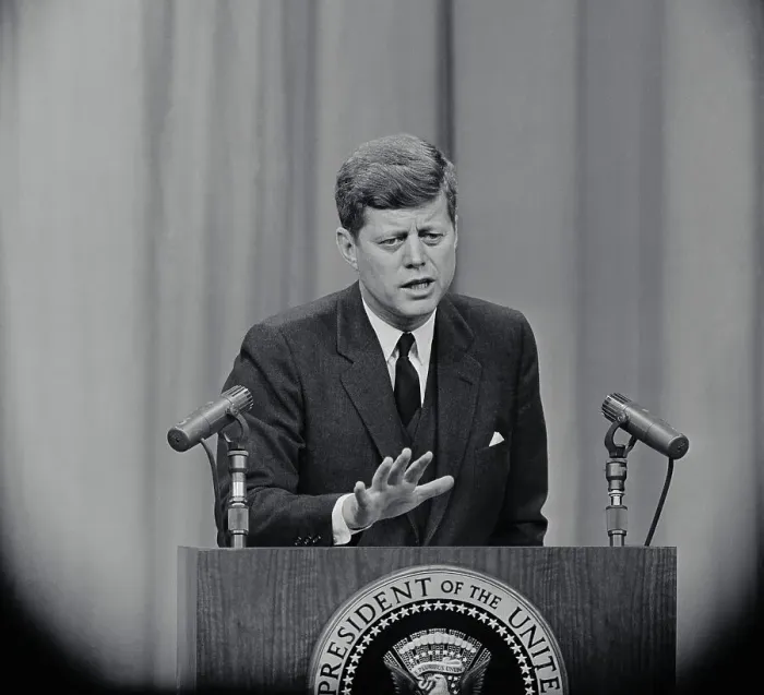 Framed Print : Portrait of John Kennedy Framed Print : Portrait of John Kennedy