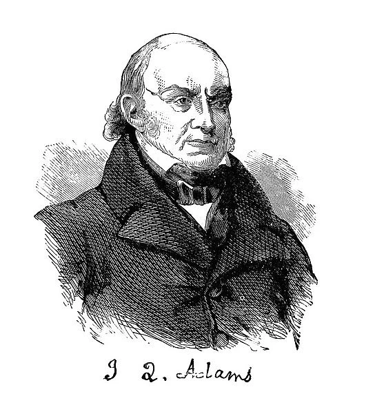 Portrait of John Quincy Adams, sixth president of the United States, from 1825 to 1829