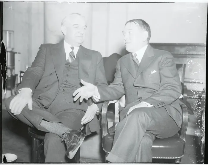 Framed Print : Portrait of Joseph Guffy and Henry Mencken Framed Print : Portrait of Joseph Guffy and Henry Mencken