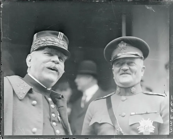 Framed Print : Portrait of Joseph Joffre and John Pershing Framed Print : Portrait of Joseph Joffre and John Pershing