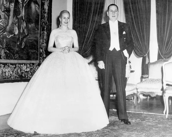 Framed Print : Portrait Juan Peron And Wife Evita Framed Print : Portrait Juan Peron And Wife Evita