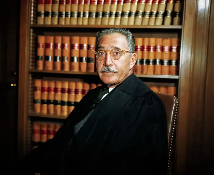 Framed Print : Portrait of Judge Harold Medina at his Desk Framed Print : Portrait of Judge Harold Medina at his Desk