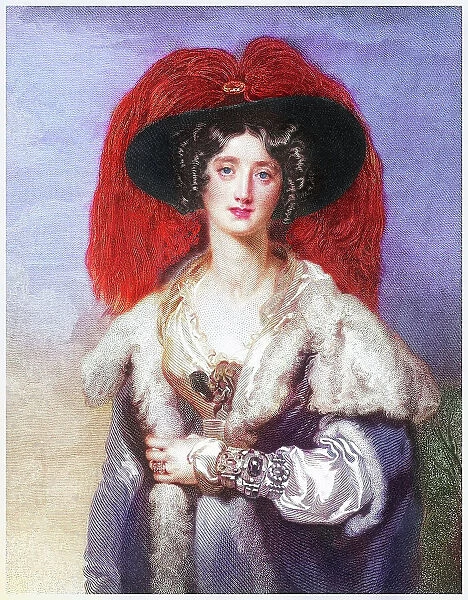 Portrait of Julia Floyd (1795-1859) wife of British statesman Sir Robert Peel by Sir Thomas Lawrence