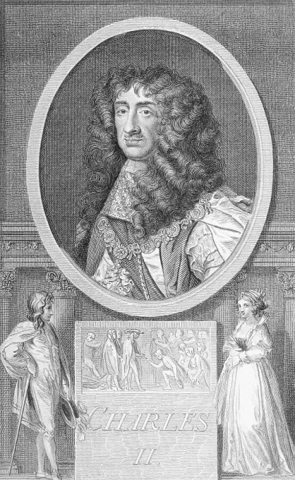 Framed Print : Portrait Of King Charles II of England Framed Print : Portrait Of King Charles II of England