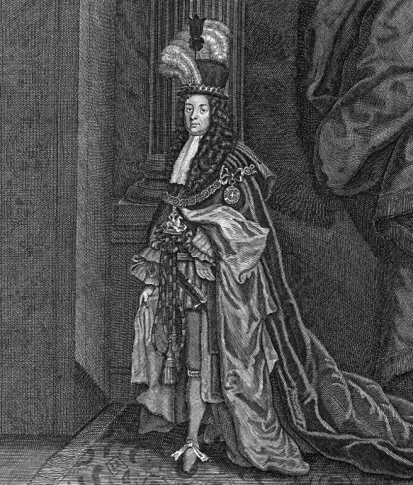 Framed Print : Portrait of King George I of England Framed Print : Portrait of King George I of England