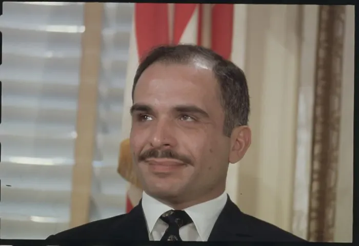 Framed Print : Portrait of King Hussein Framed Print : Portrait of King Hussein