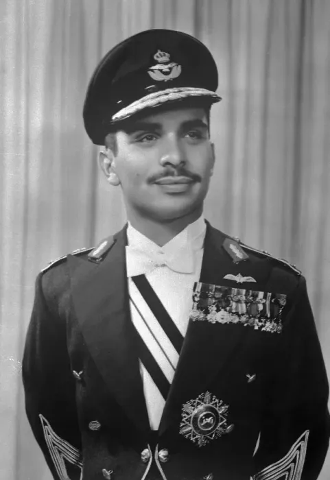 Framed Print : Portrait of King Hussein of Jordan in Military Uniform Framed Print : Portrait of King Hussein of Jordan in Military Uniform