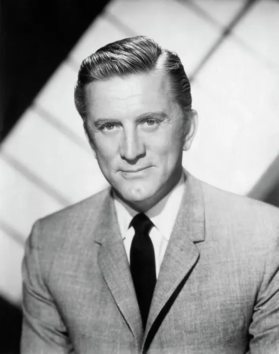 Framed Print : Portrait of Kirk Douglas in Suit and Tie