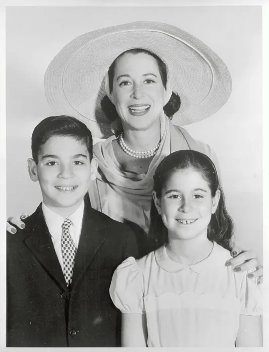 Framed Print : Portrait of Kitty Carlisle and Her Children Framed Print : Portrait of Kitty Carlisle and Her Children