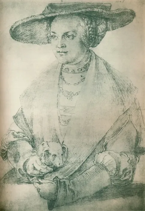 Framed Print : Portrait Of A Lady Circa 1500-1520