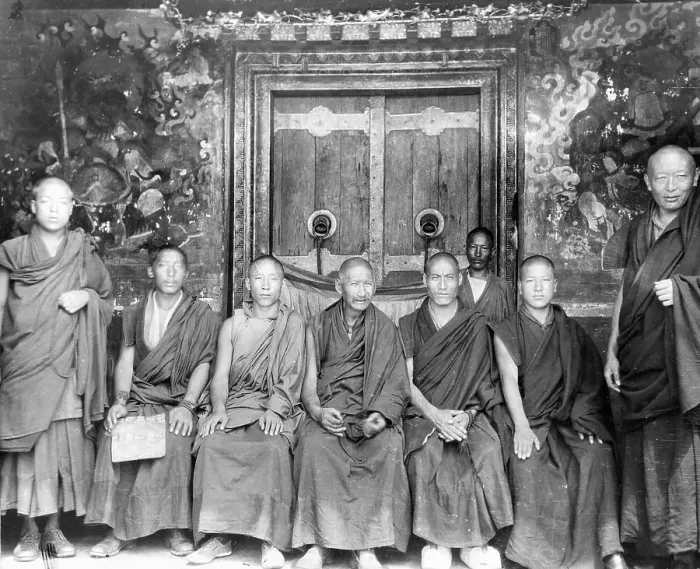 Framed Print : Portrait of Lamas Priests Framed Print : Portrait of Lamas Priests