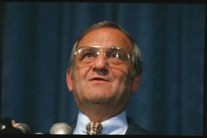 Framed Print : Portrait of Lee Iacocca Framed Print : Portrait of Lee Iacocca