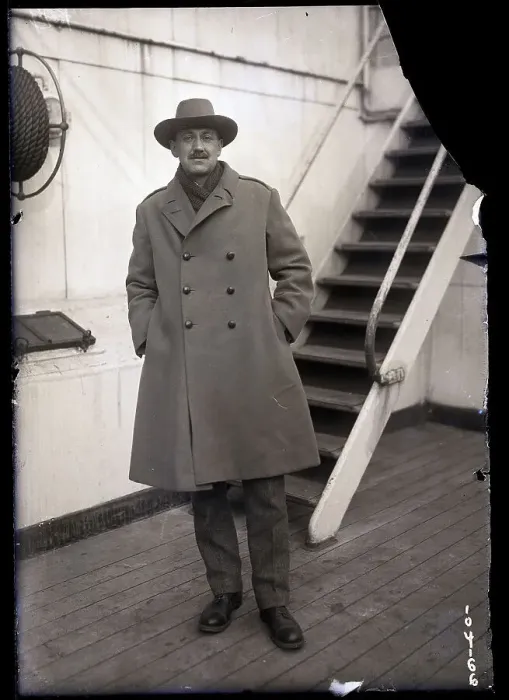 Framed Print : Portrait of Lord Dunsany on Ship Framed Print : Portrait of Lord Dunsany on Ship