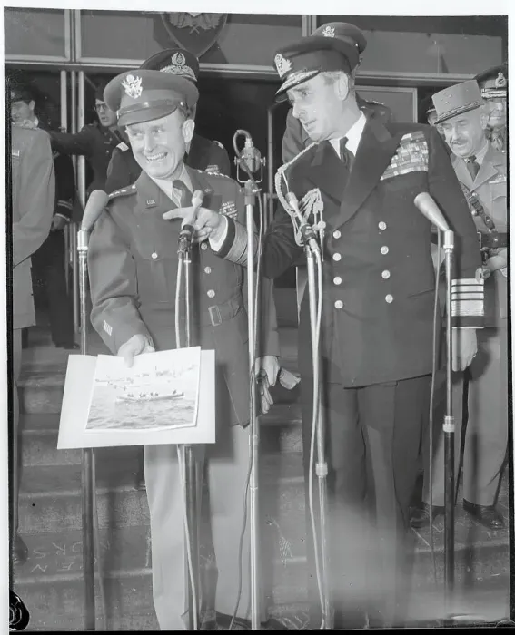 Framed Print : Portrait of Lord Mountbatten and Alfred M. Gruenther Framed Print : Portrait of Lord Mountbatten and Alfred M. Gruenther