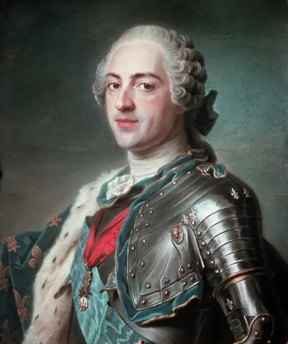 Framed Print : Portrait of Louis XV by Maurice Quentin de la Tour Framed Print : Portrait of Louis XV by Maurice Quentin de la Tour