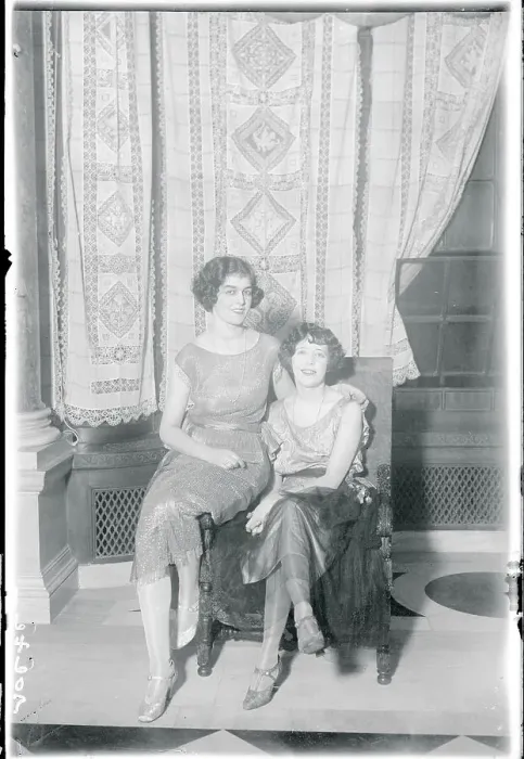 Framed Print : Portrait of Lucille Day and Jeanne Trowbridge
