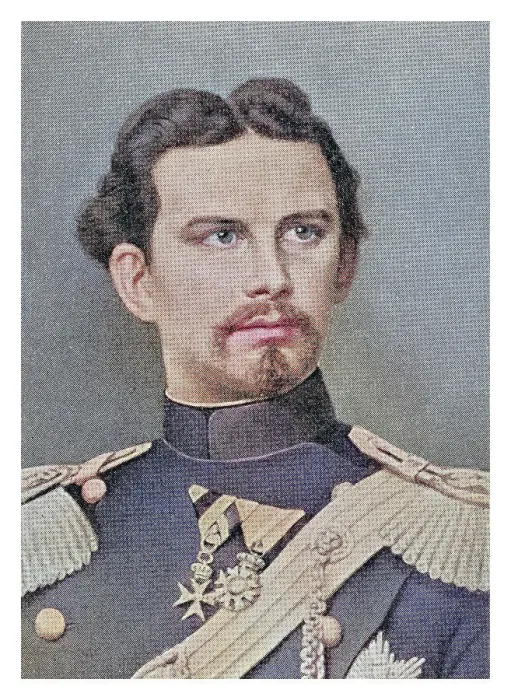 Framed Print : Portrait of Ludwig II of Bavaria (Swan King or der Marchenkonig or the Fairy Tale King') Framed Print : Portrait of Ludwig II of Bavaria (Swan King or der Marchenkonig or the Fairy Tale King')