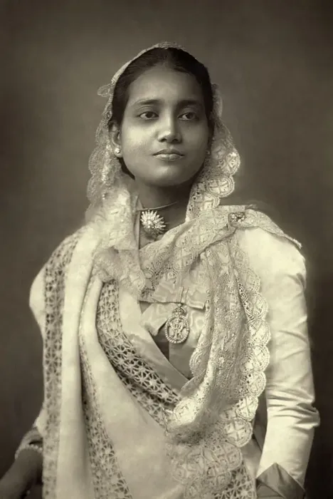Framed Print : Portrait Of Maharani Of Kuch Bahar Framed Print : Portrait Of Maharani Of Kuch Bahar