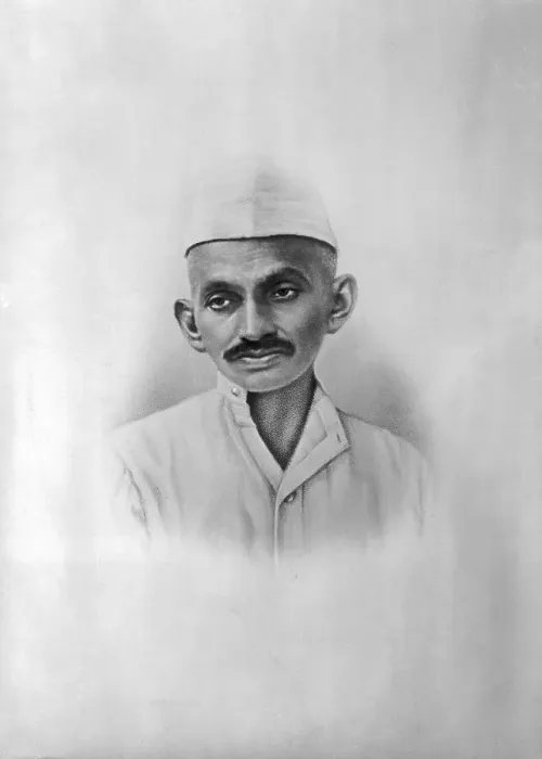 Framed Print : Portrait of Mahatma Gandhi Framed Print : Portrait of Mahatma Gandhi