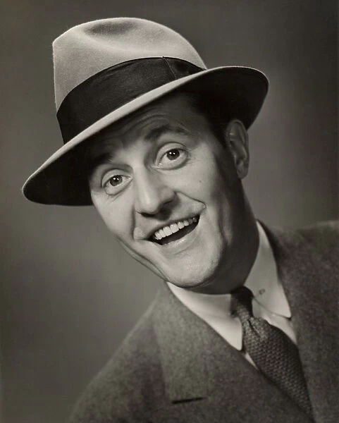 Portrait of man in fedora hat