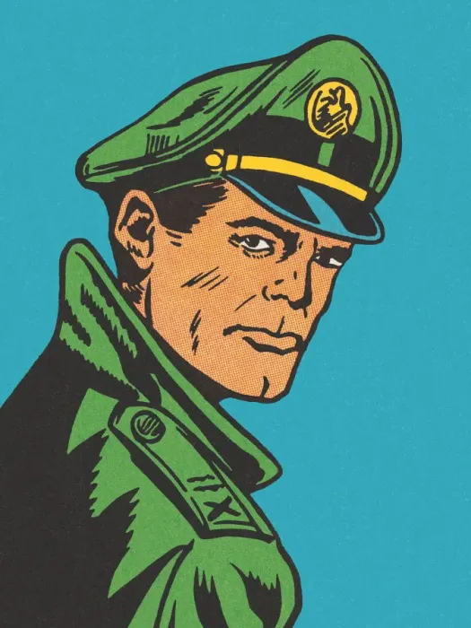 Framed Print : Portrait of a Man in a Uniform