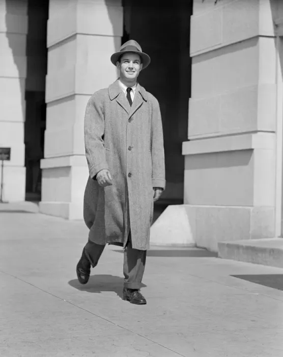 Framed Print : Portrait of man walking along sidewalk Framed Print : Portrait of man walking along sidewalk