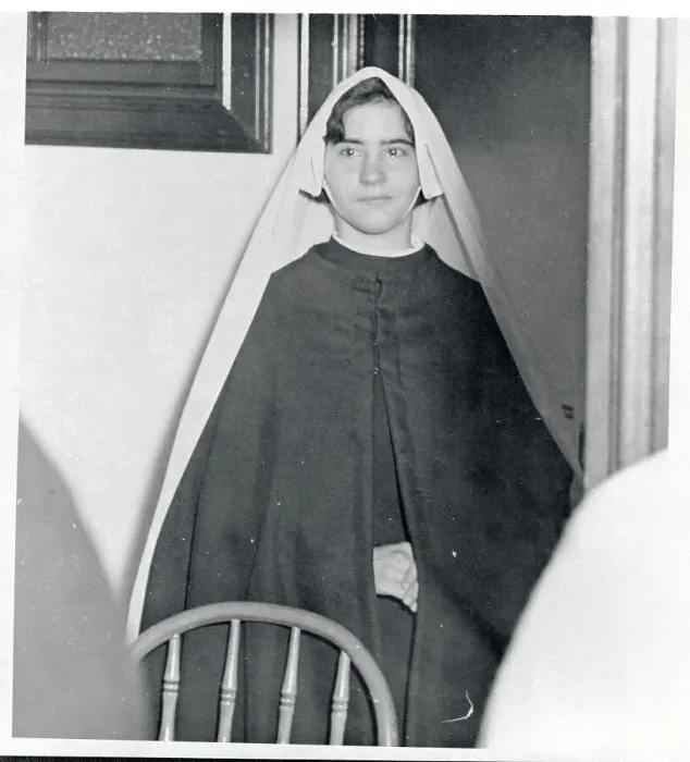 Framed Print : Portrait of Marie Dionne Wearing Robes of a Sister Framed Print : Portrait of Marie Dionne Wearing Robes of a Sister
